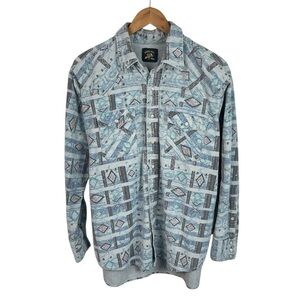 BF1137 Men’s Saddle King Pearl Button Snap Western Panhandle Shirt XL